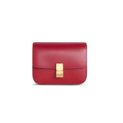 CELINE MEDIUM SHOULDER BAG IN TEEN CLASSIC POLISHING CALFSKIN 164173DLS.27OR (24*18*7cm)